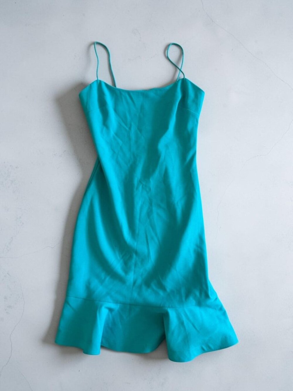 LIKELY Blue Ruffle Trim Cocktail Dress Size 2